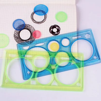 spirograph toys - Arts - Crafts - Geometry Spirograph Drawing Stencils Set