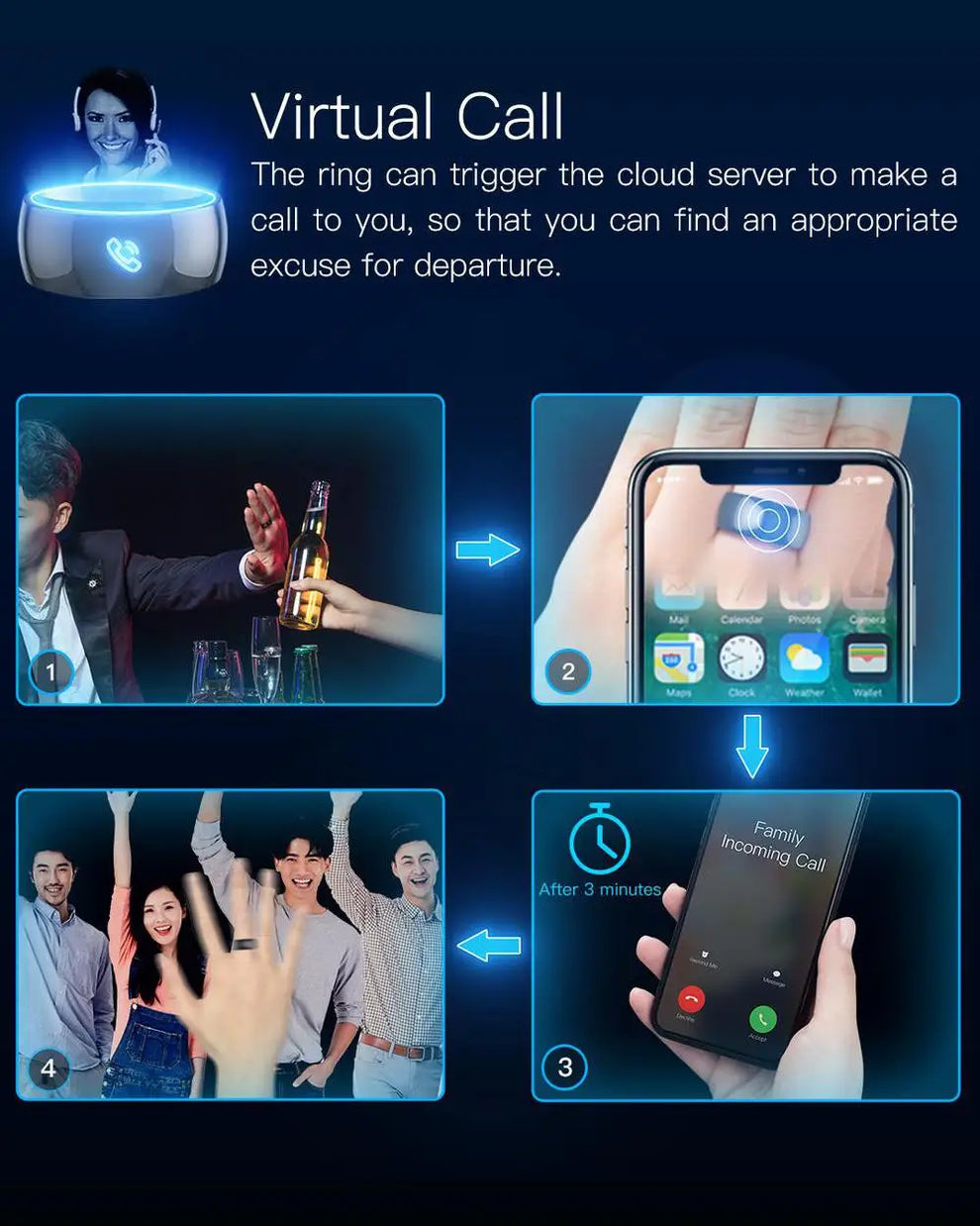 sleep tracking ring - Wearable Technology - Smart Ring