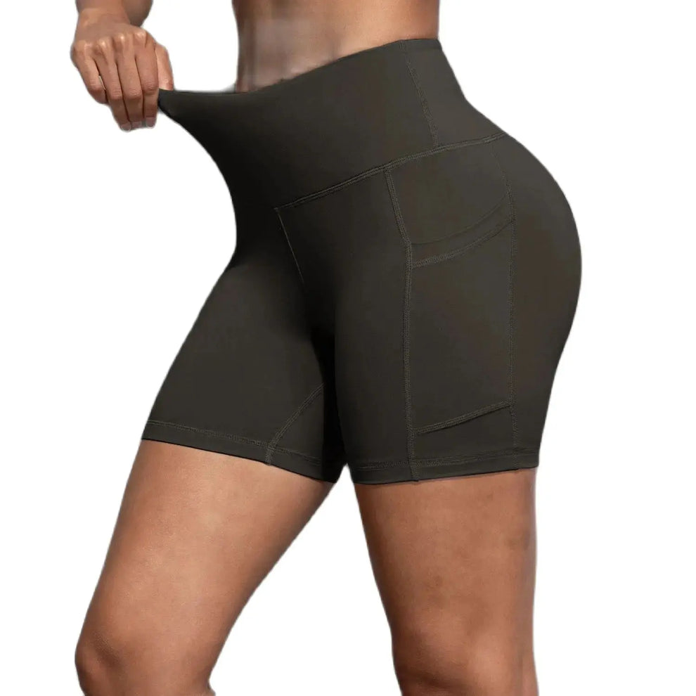 high waisted yoga shorts - Women Sportswear - Yoga Shorts