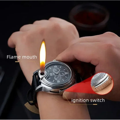 Smoking Accessories - Inflatable Gas Lighter - camping lighter timepiece