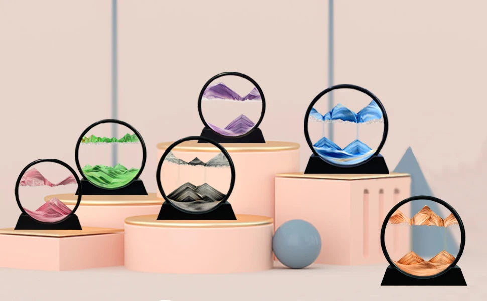 sand art hourglass - Home Decor - 3D Moving Sand Art Hourglass