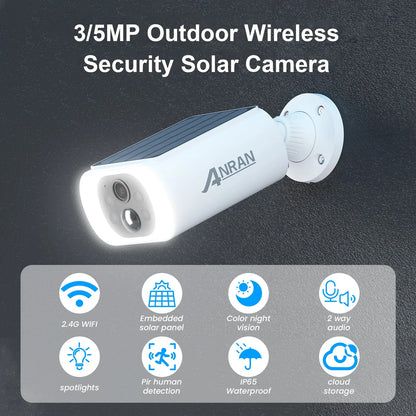 solar powered camera - Security Cameras - Outdoor Wireless 3MP Solar Security Camera