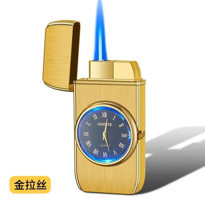 Smoking Accessories - Windproof Torch Lighter - adjustable flame lighter timepiece