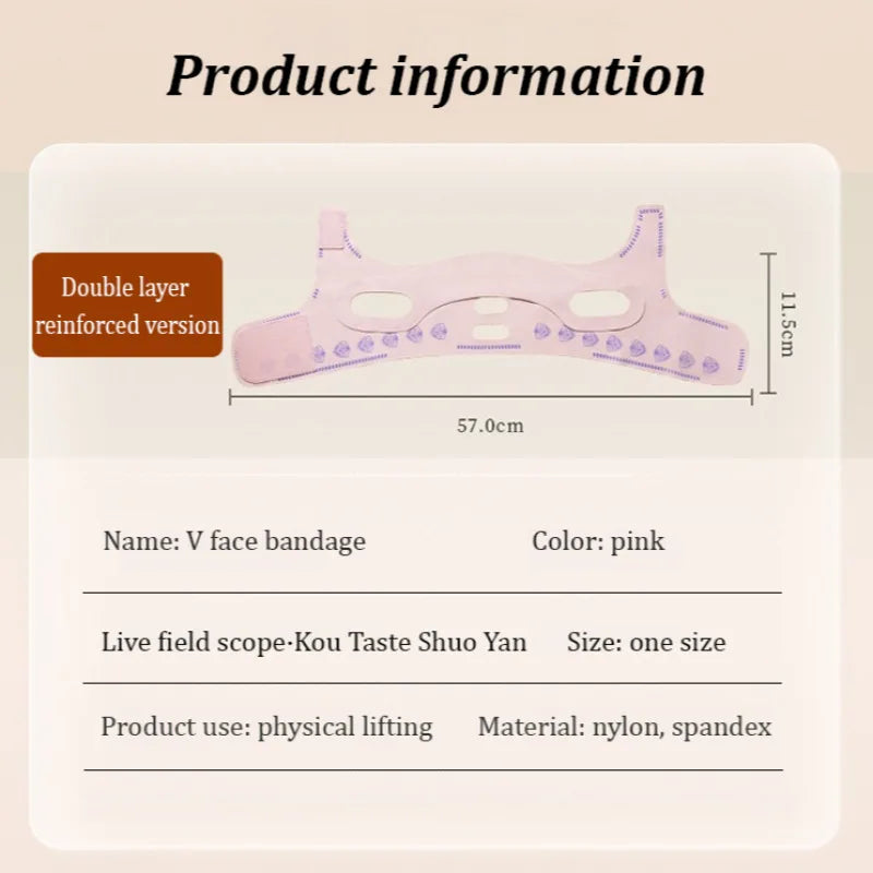 trending data or commercial - Beauty - Personal Care - Elastic V-Shaped Face Sculpting Mask Strap