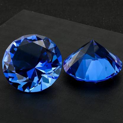 Blue glass gemstone decoration