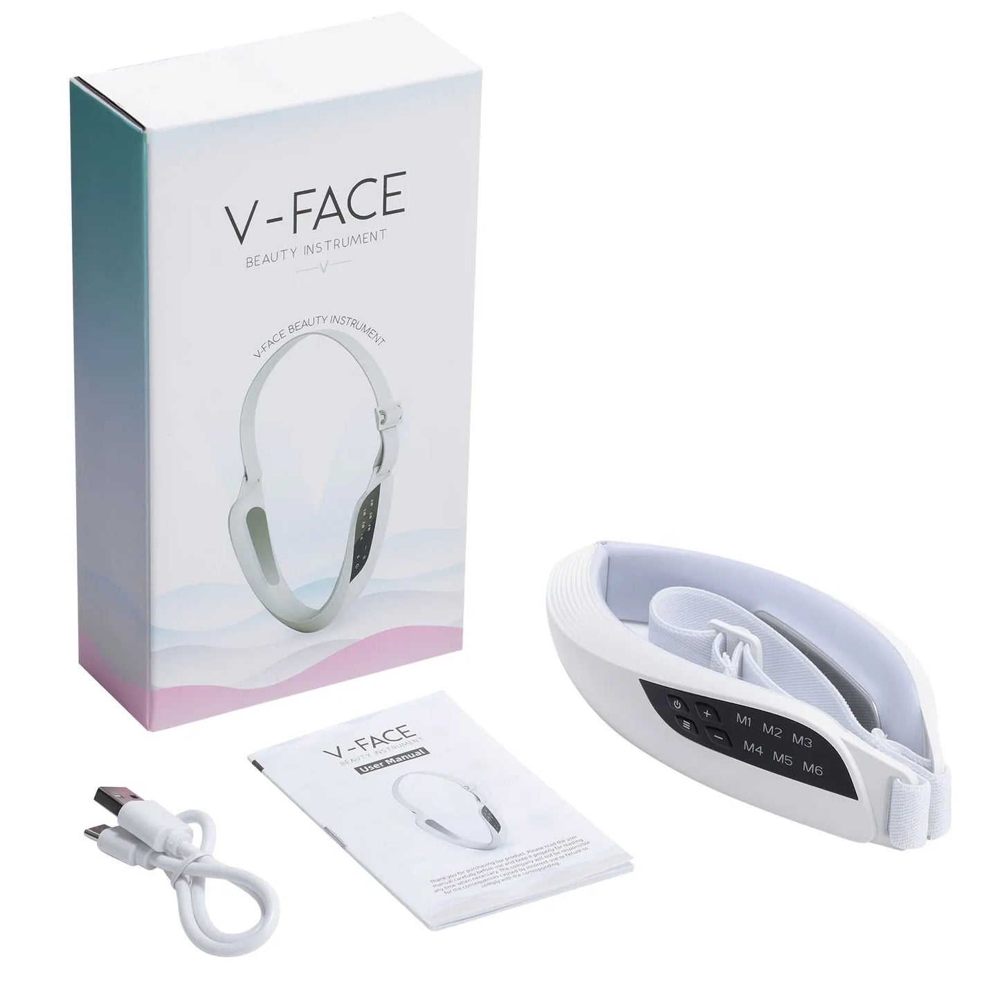Anti-wrinkle ems facial massager with auto shut-off
