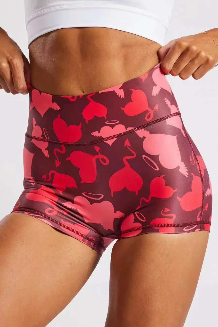 hot yoga shorts women - Women-s Sportswear - High-waisted Yoga Shorts