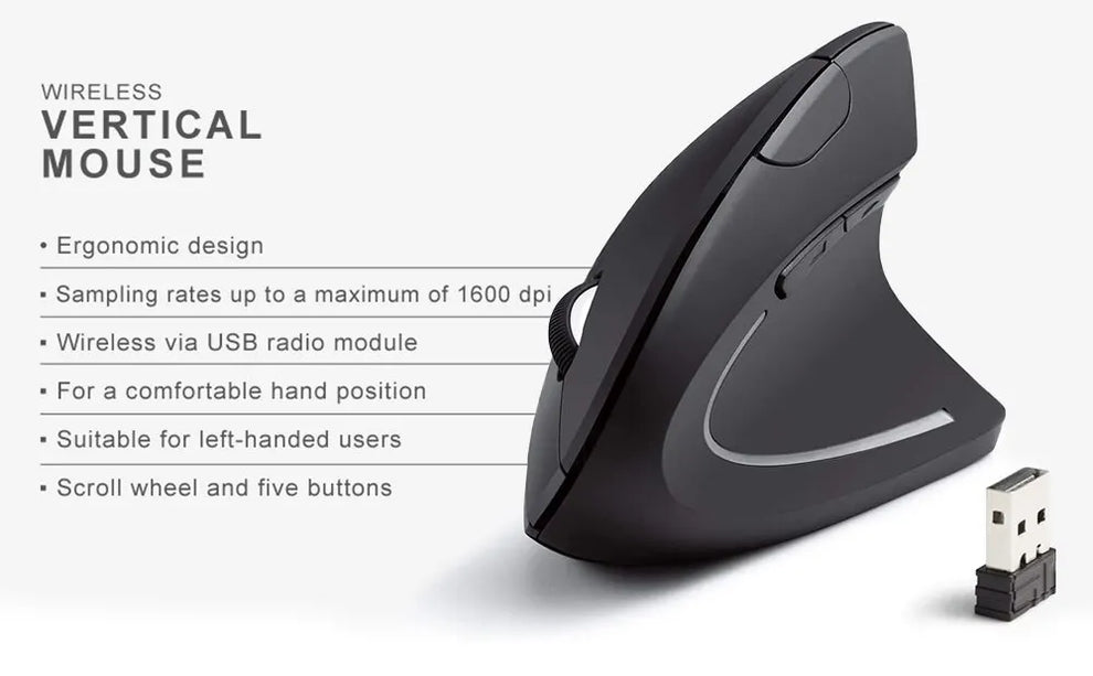 keychron m5 wireless ergonomic - Computer Mice - Vertical Ergonomic Wireless Mouse