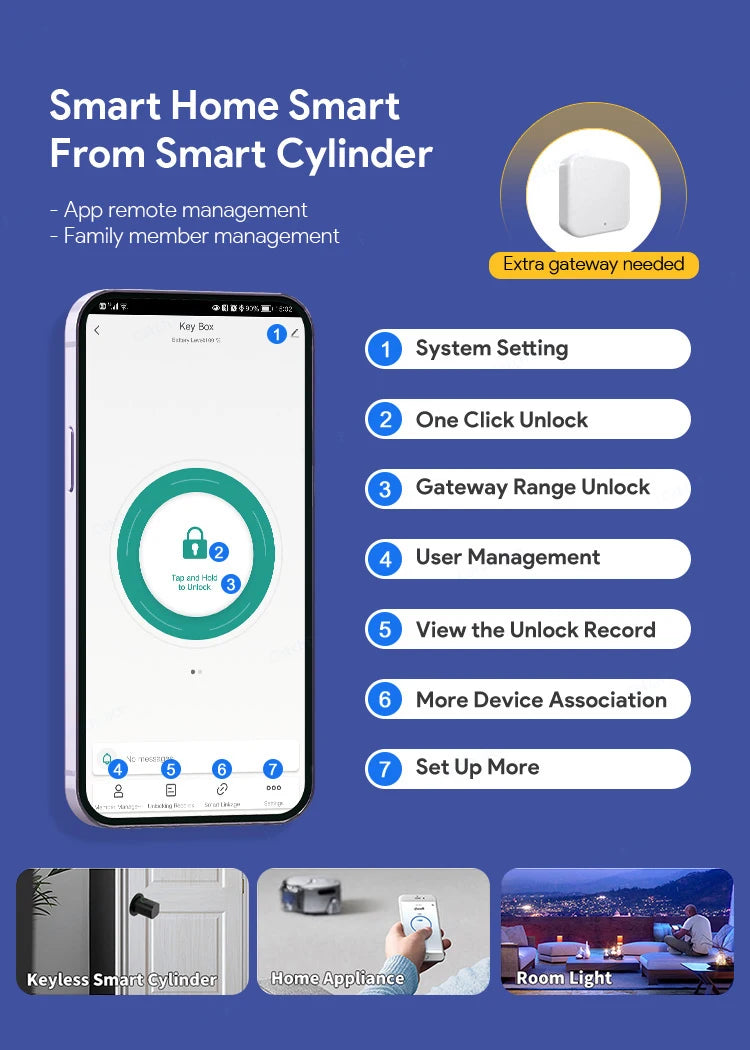 Smart lock app control