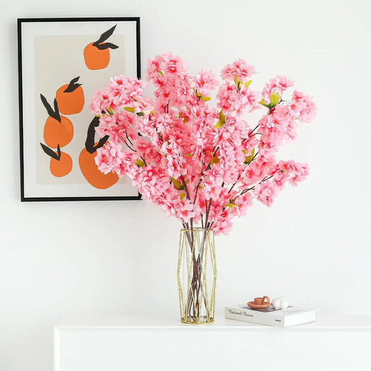 artificial plants that look real - Artificial Flowers - Sakura Silk Flower Bouquet