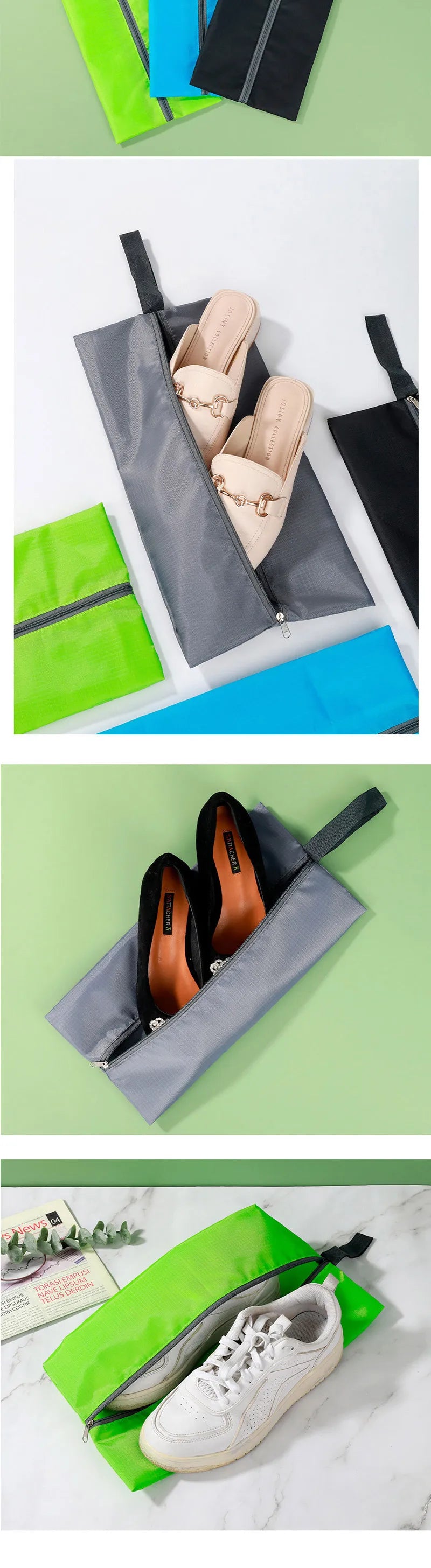 travel essentials shoe bags - Travel Accessories - Waterproof Shoe Storage Bag