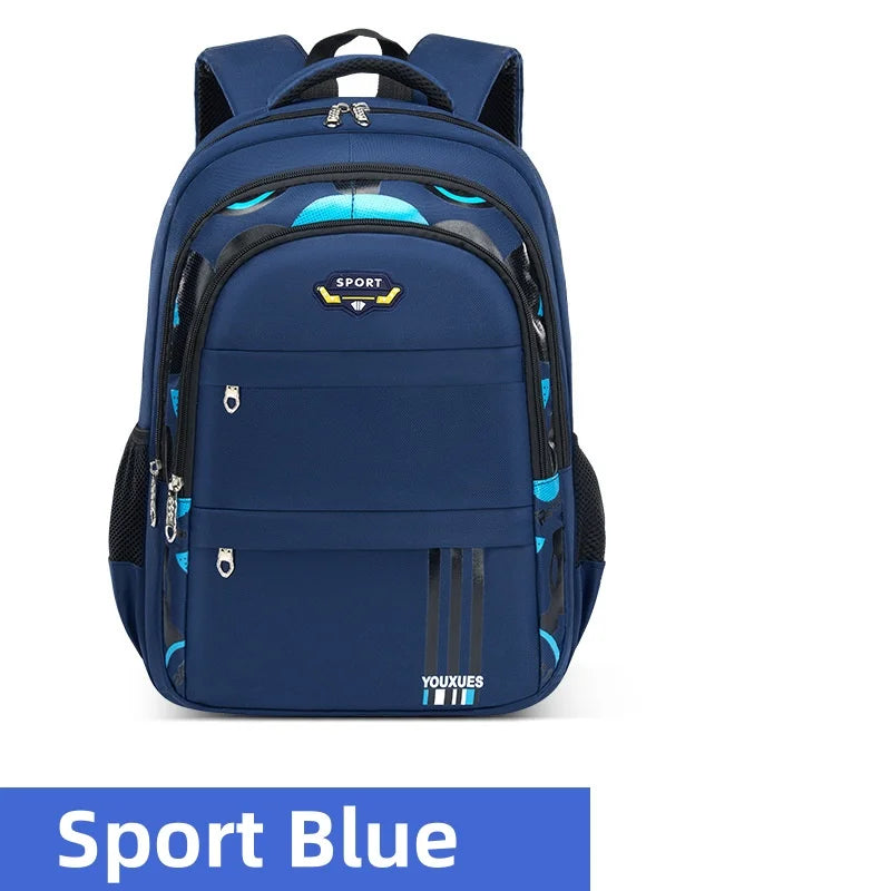 School bag with multiple compartments