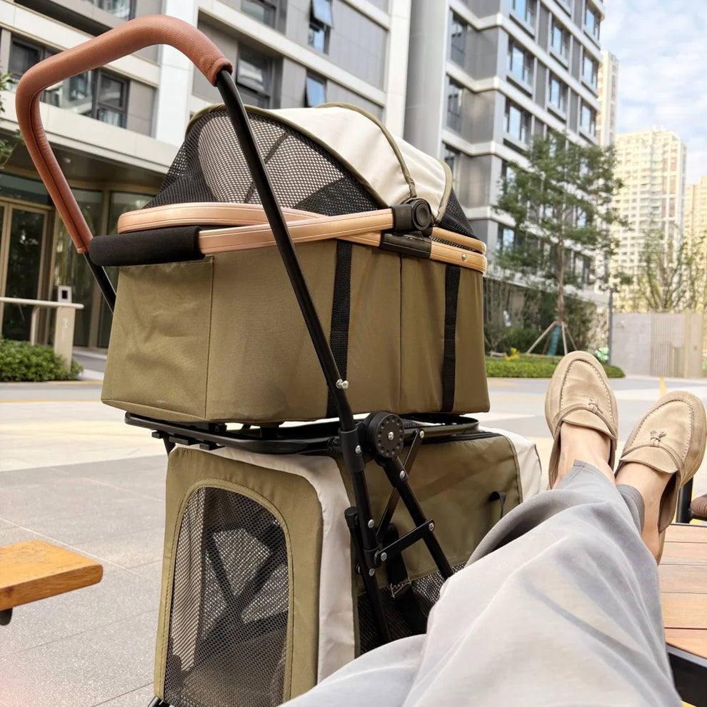 double pet stroller - Pet Supplies - Pet Stroller