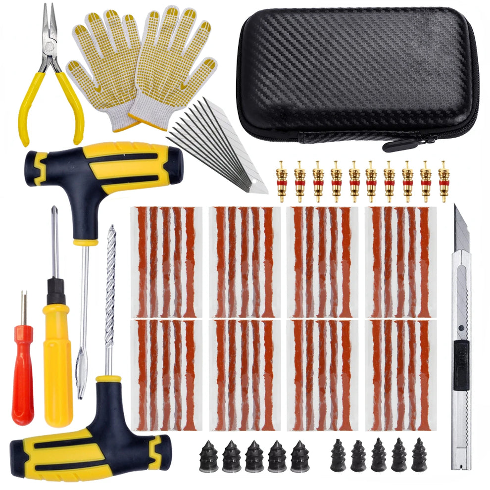 slime patches with glue scuffer kit - Automotive - Car Tire Repair Kit