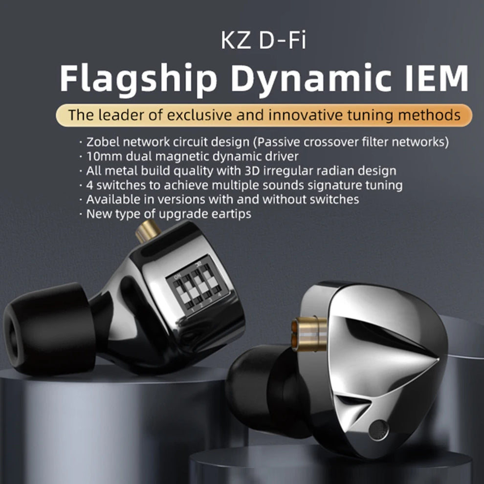 kz d-fi gaming earbuds - Earphones - KZ DFi D-Fi Wired In-Ear Monitor