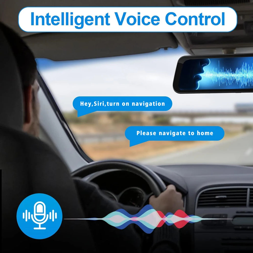 touch screen rearview dash cam - Automotive - Vehicle Electronics - Dash Cams - 10-inch 4K Dash Cam with rearview mirror