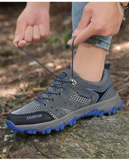 Men's non-slip mesh hiking shoes for outdoor activities