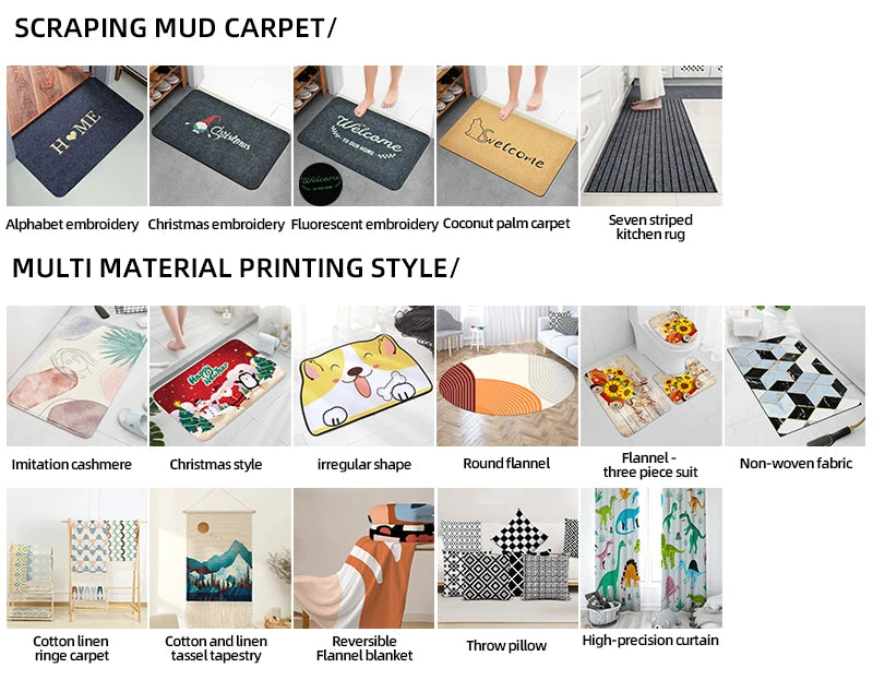 Durable microfiber bathroom mat