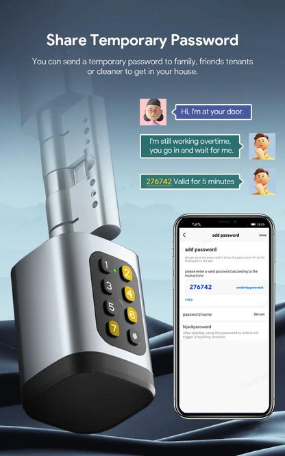 Smart lock deadbolt replacement