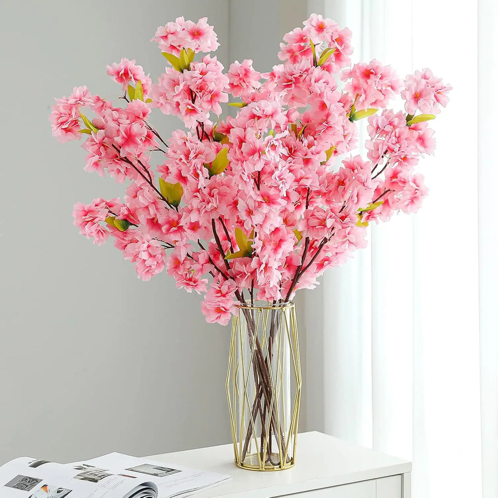 fake plants - Artificial Flowers - Sakura Silk Flower Bouquet