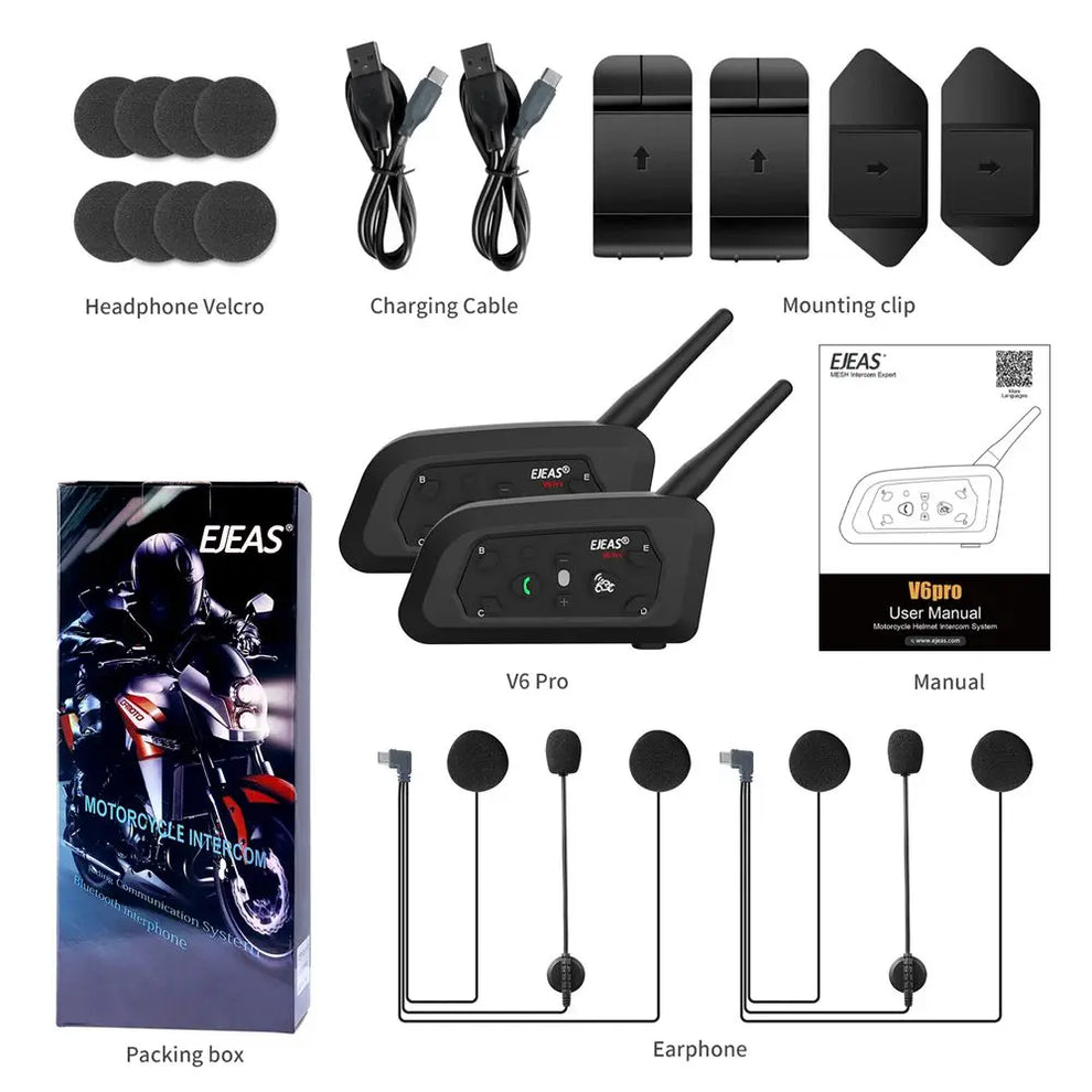 helmet bluetooth headset - Motorcycle Accessories - Bluetooth Helmet Intercom