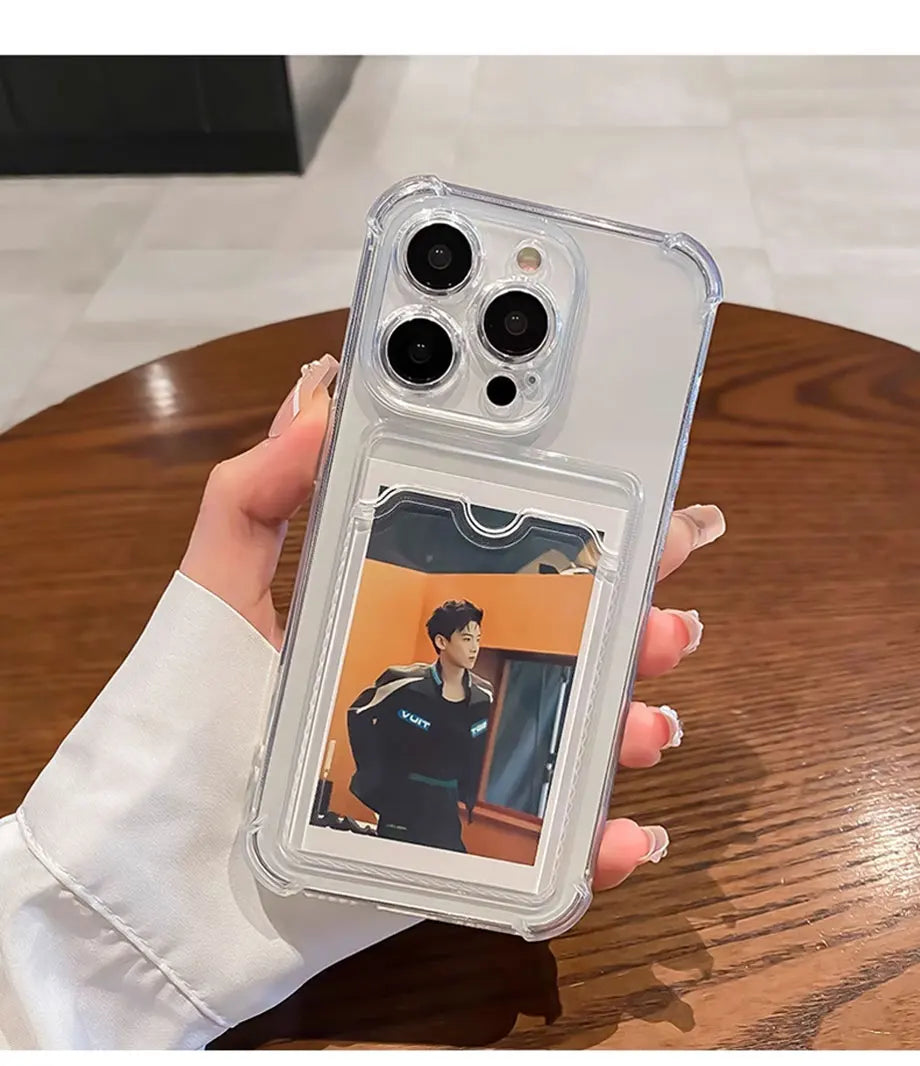 Limited offer Mobile Phone Cases - Transparent Card Holder Phone Case