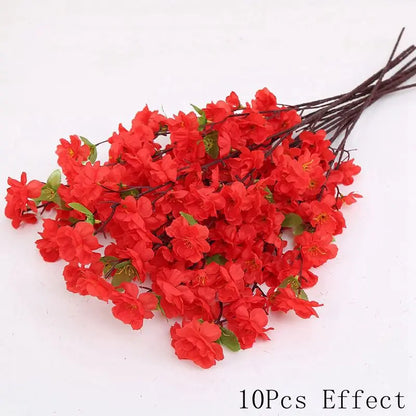 faux plants - Artificial Flowers - Sakura Silk Flower Bouquet