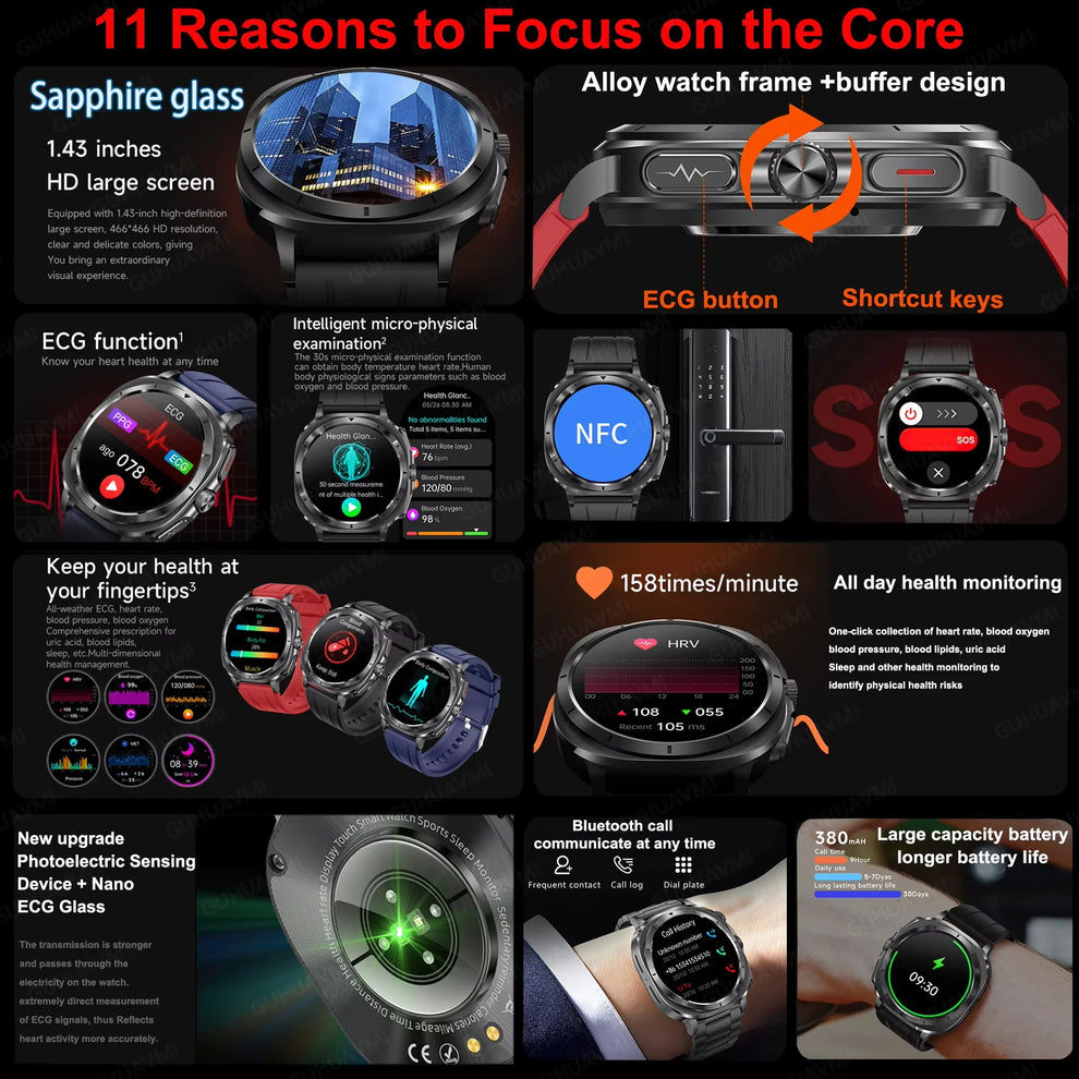 Smartwatch - Health Monitoring Smartwatch - apple watch health monitoring timepiece