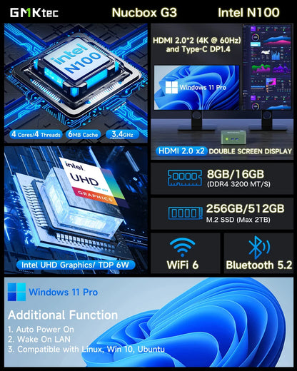 Pcie m.2 ssd mini pc