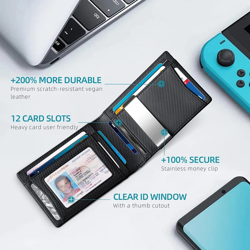 slim carbon fiber wallet - Wallets - Men-s carbon fiber wallet