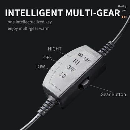 Heated car seat cushion