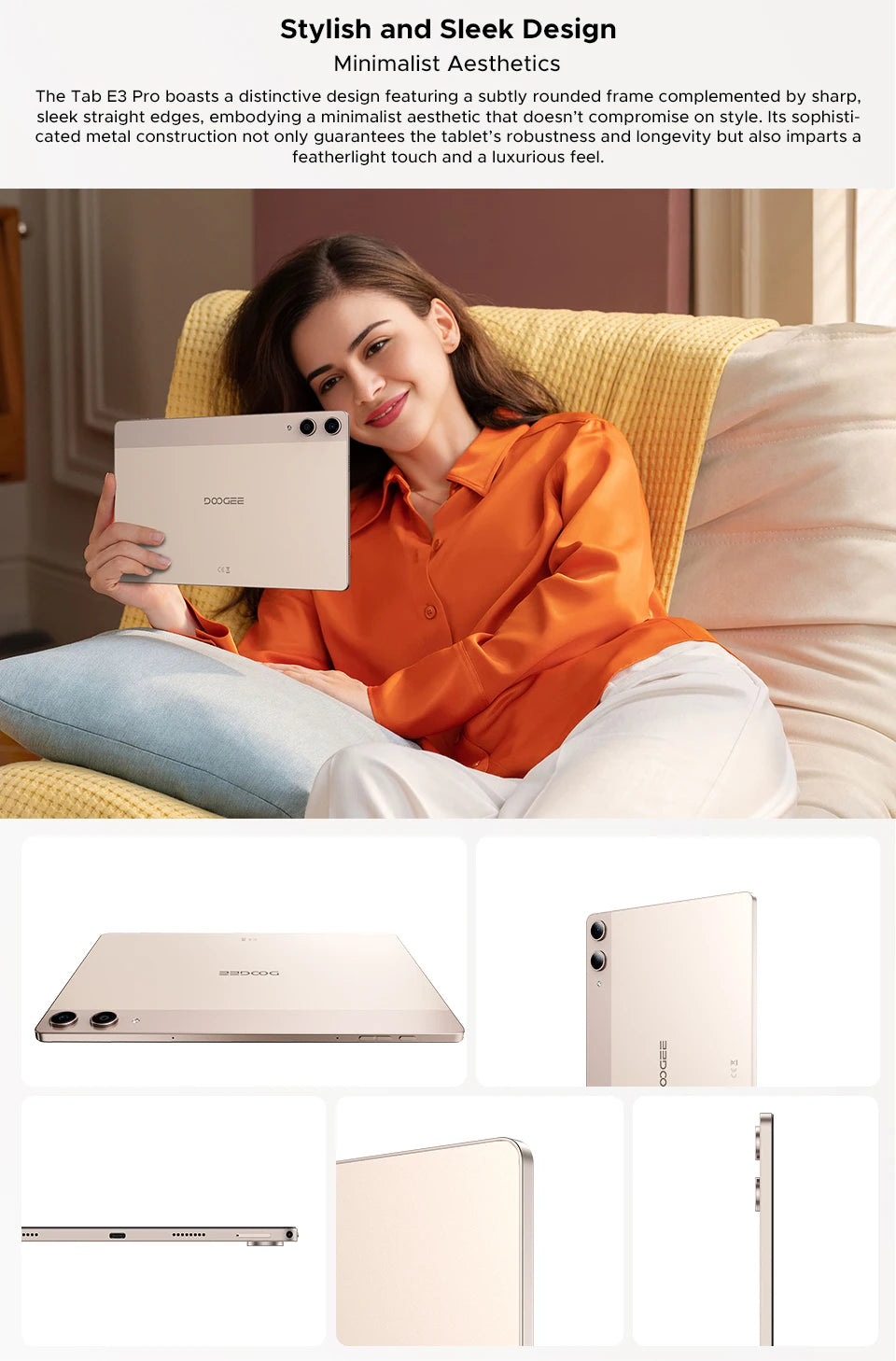 Doogee tab e3 pro ultra-thin design