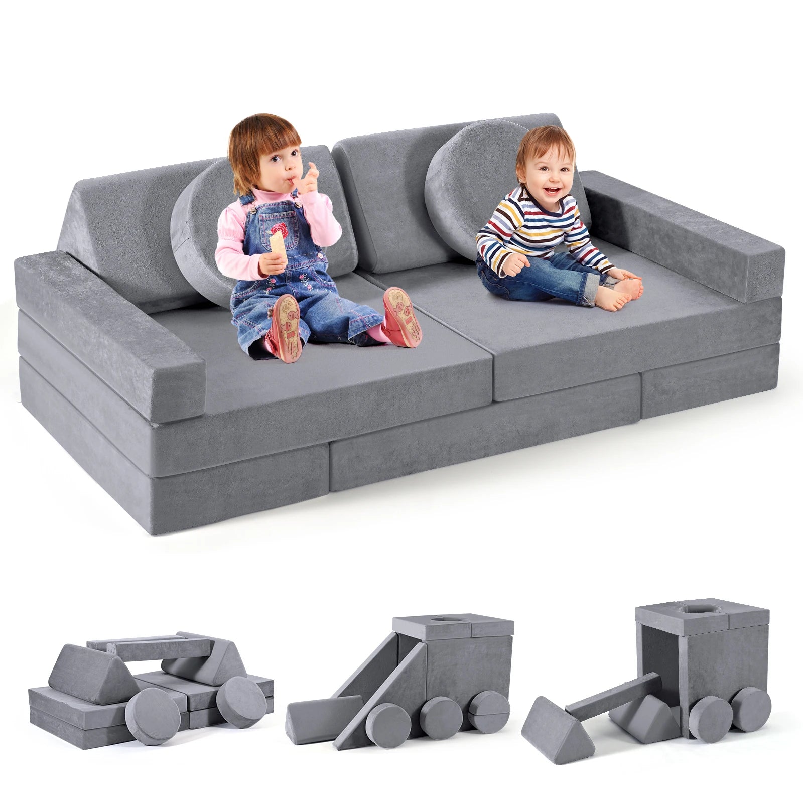 Convertible kids play couch