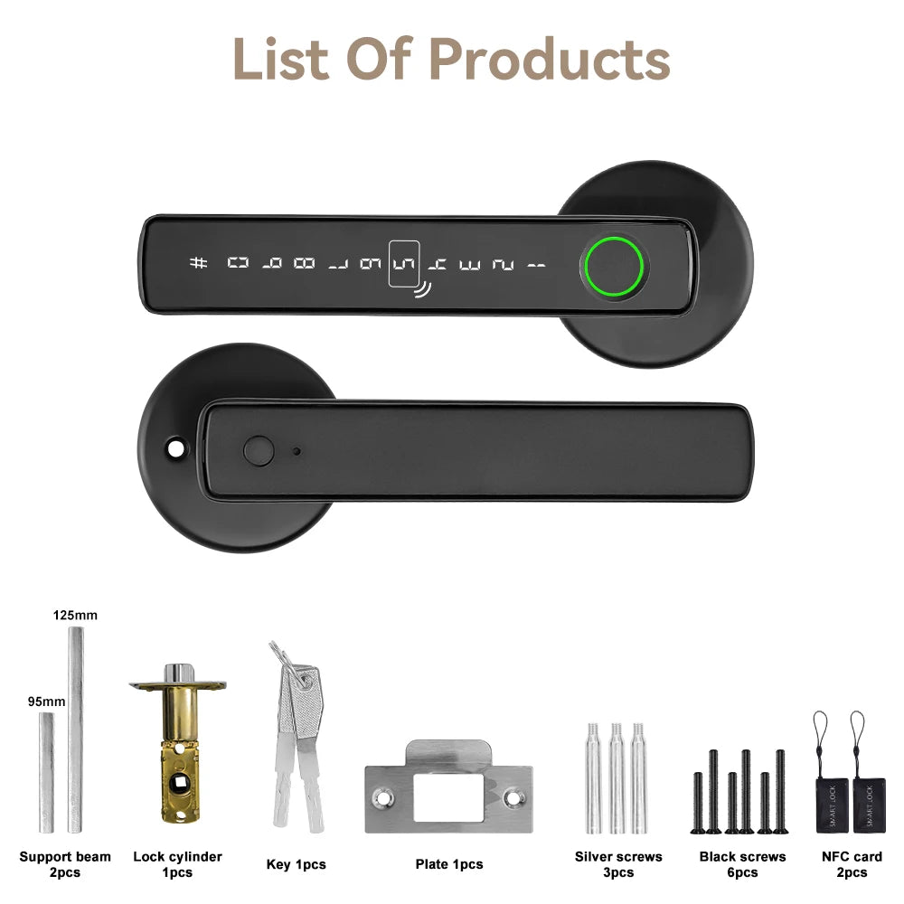 Smart lock with fingerprint