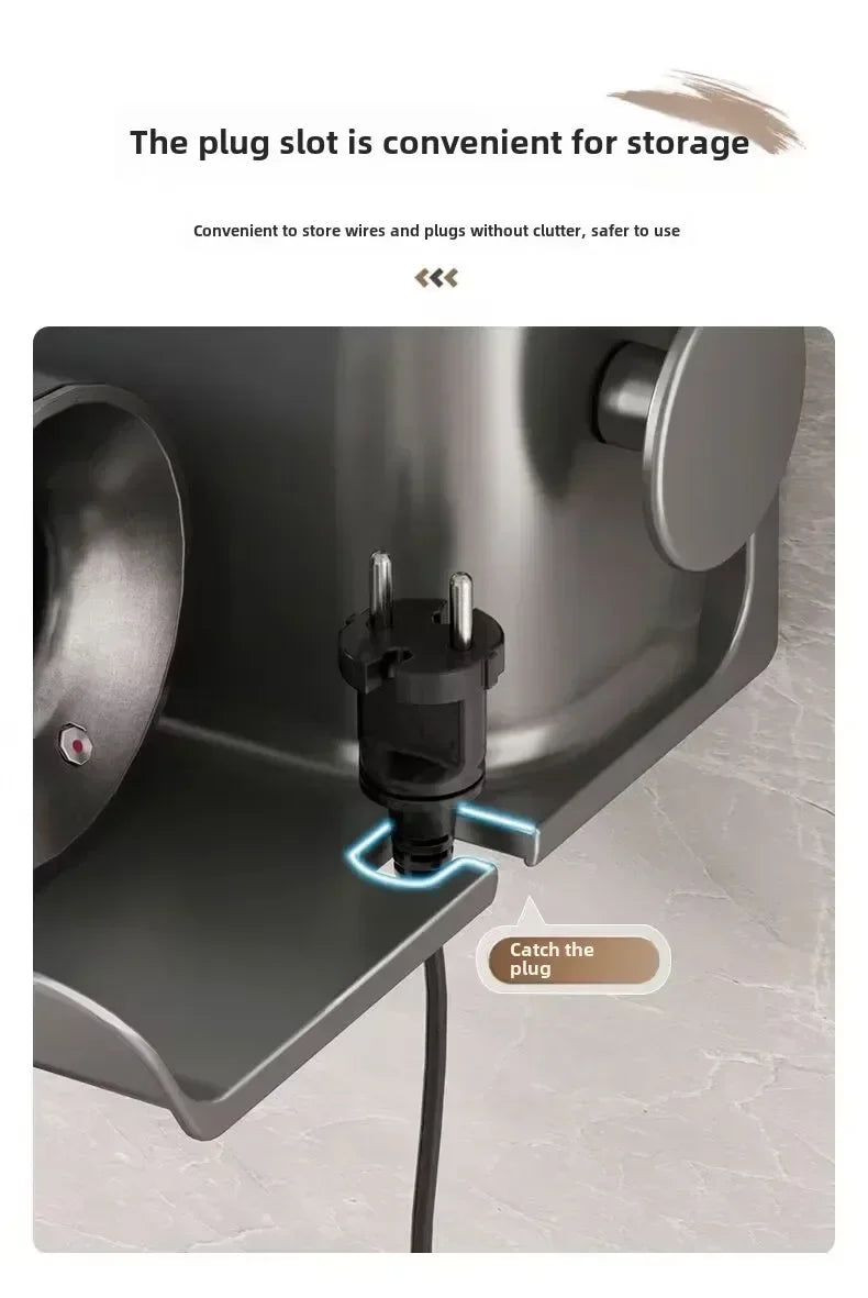 buy wall mounted hair dryer holder - Bathroom Storage Organizer - Wall Mounted Hair Dryer Holder