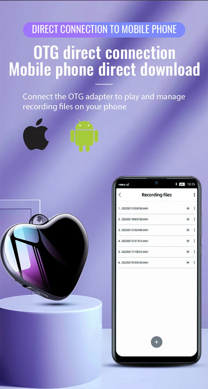 Digital recording device for interviews