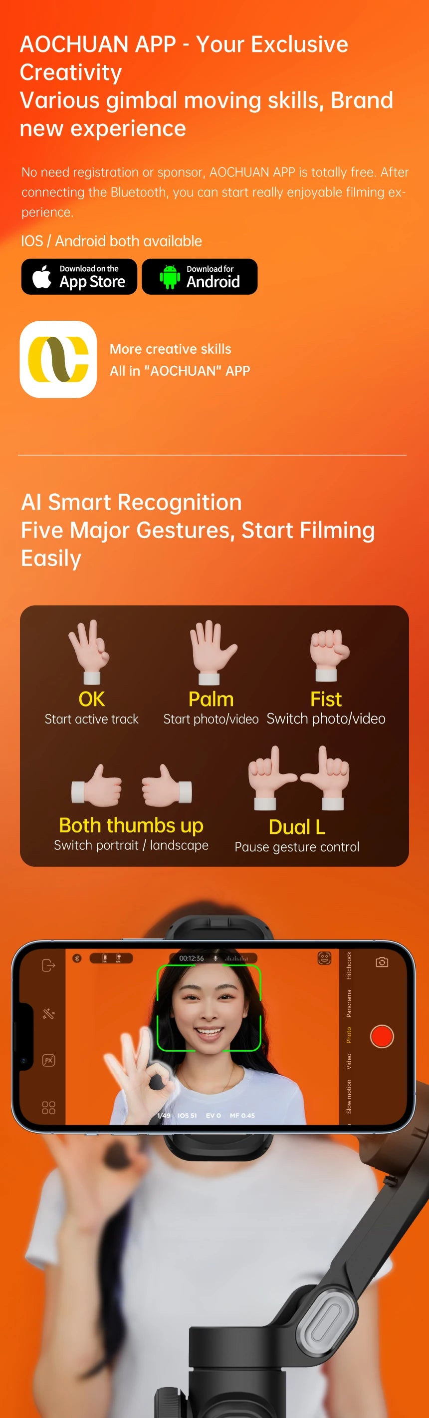 gimbal stabilizer - Handheld Gimbals - 3-Axis Handheld Gimbal Stabilizer