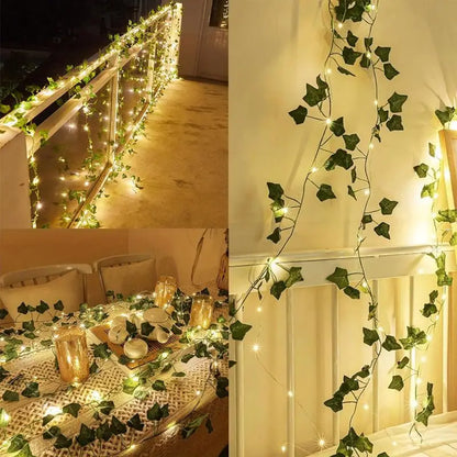 led string lights - Decorative String Lights - Artificial Ivy Vine String Lights