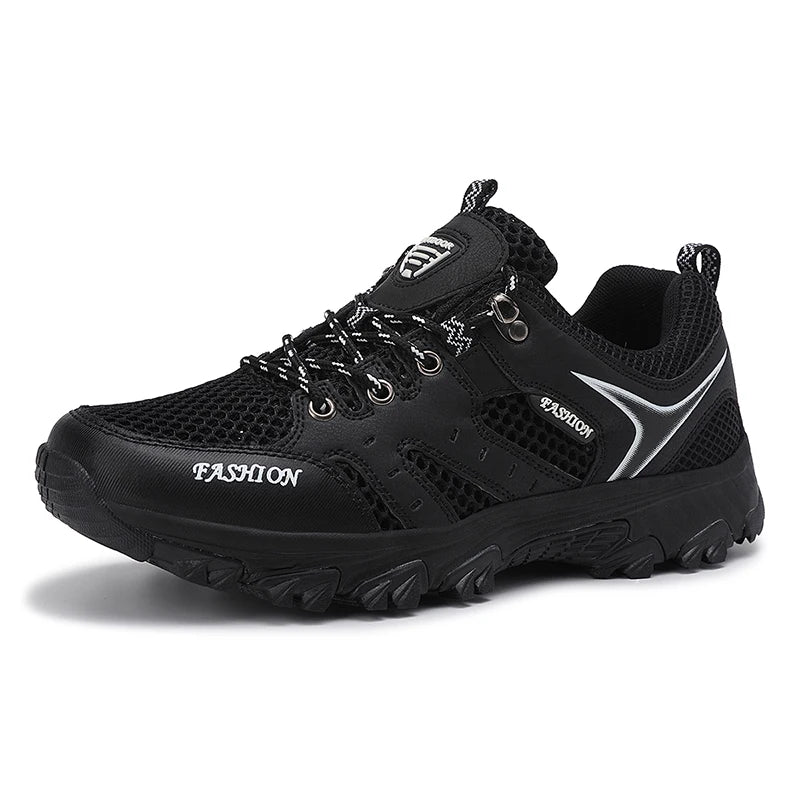 Height increasing men's outdoor hiking shoes