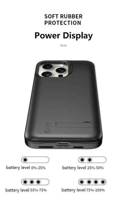 Smart battery charging case iphone