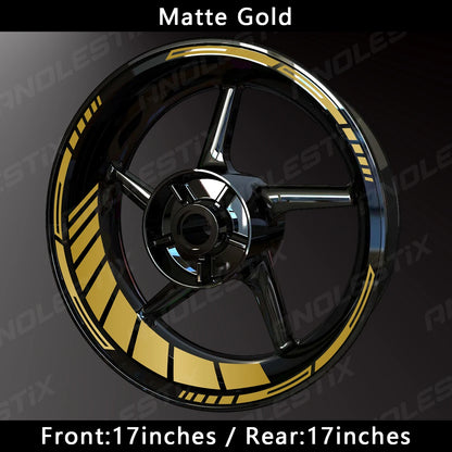 motorcycle reflective wheel tape - Motorcycle Accessories - Reflective Wheel Hub Decal