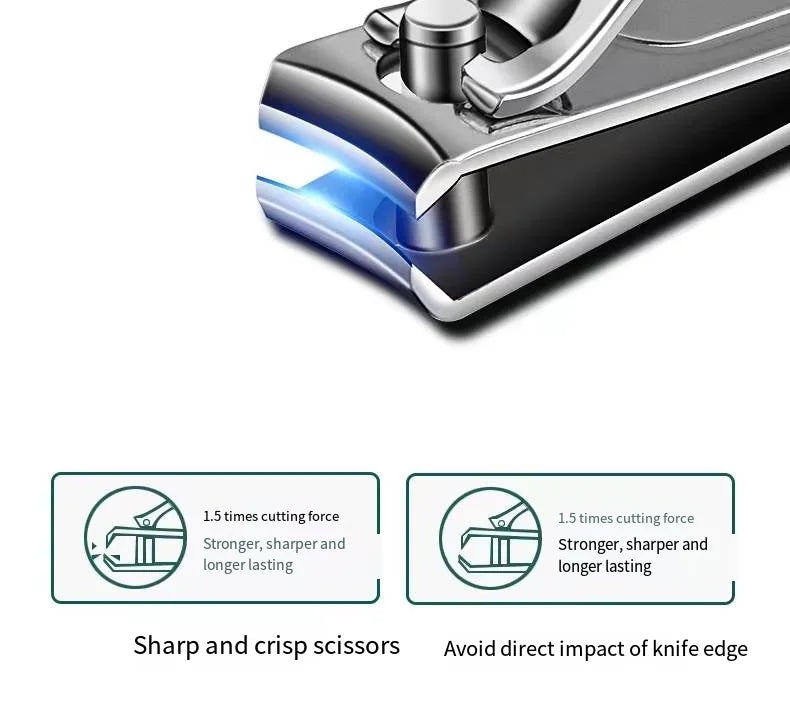 Ergonomic design nail clippers for comfortable grip