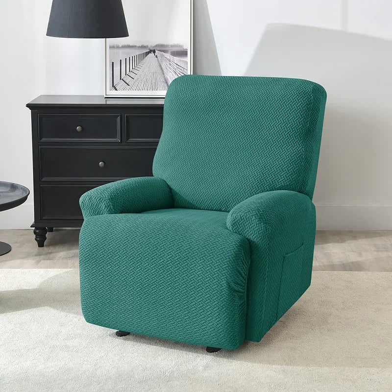 Soft touch jacquard recliner slipcovers