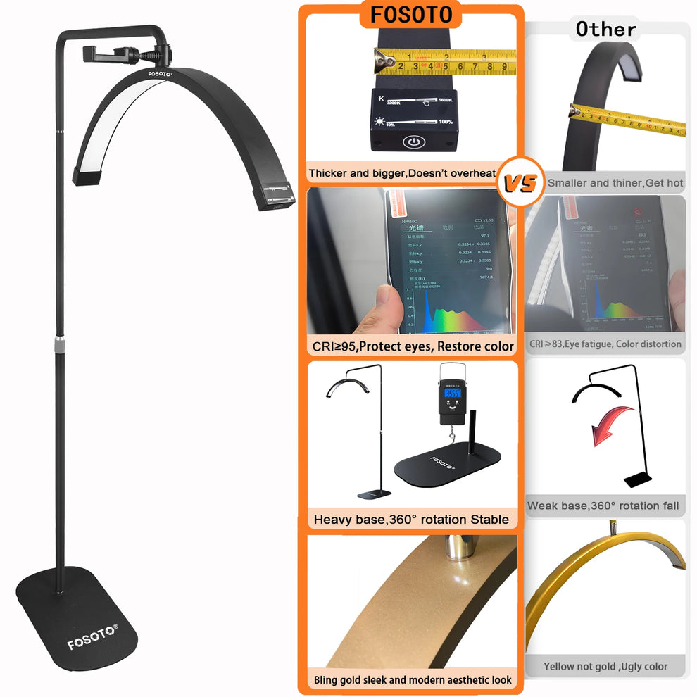 beauty salon light - Photography - Video Lighting - Half Moon Ring Light