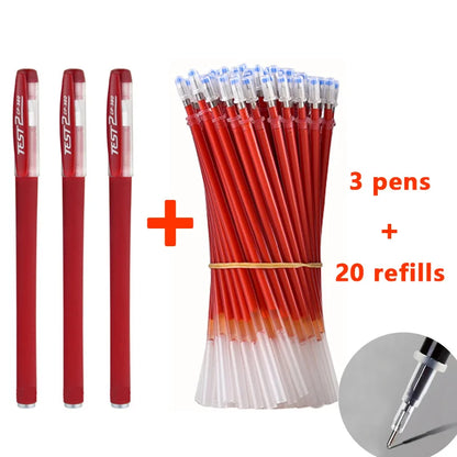 Refillable gel pens