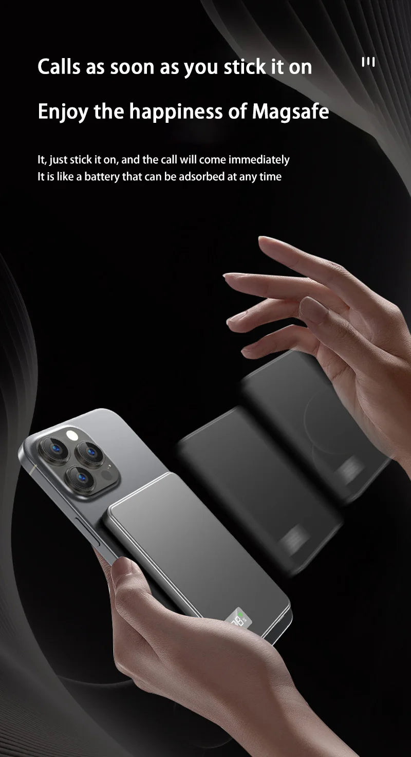 magnetic wireless power bank 2025 - Power Banks - Portable Chargers - 50000mAh Magnetic Wireless Power Bank