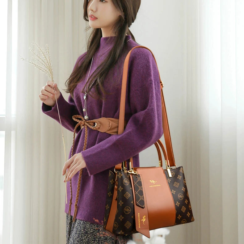 Soft leather tote for women