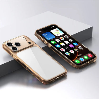 Tough clear TPU PC case for iPhone 17Pro Max