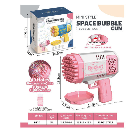 rechargeable bubble toy
