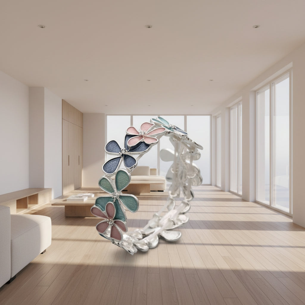 Versatile flower arm band wrist